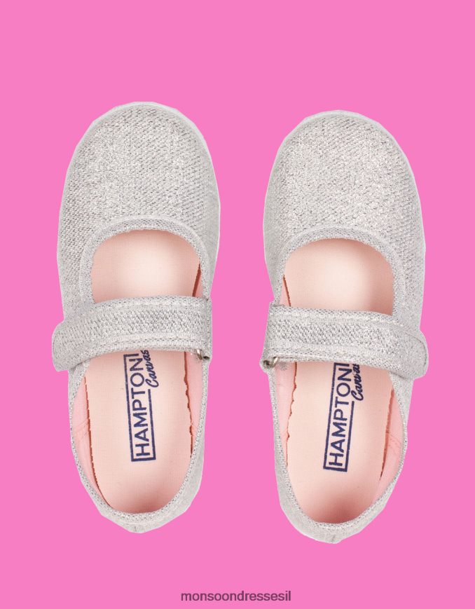 הַנעָלָה Monsoon קנבס המפטון מרתה פלימסולס כסף כסף יְלָדִים HTJ0TZ2810