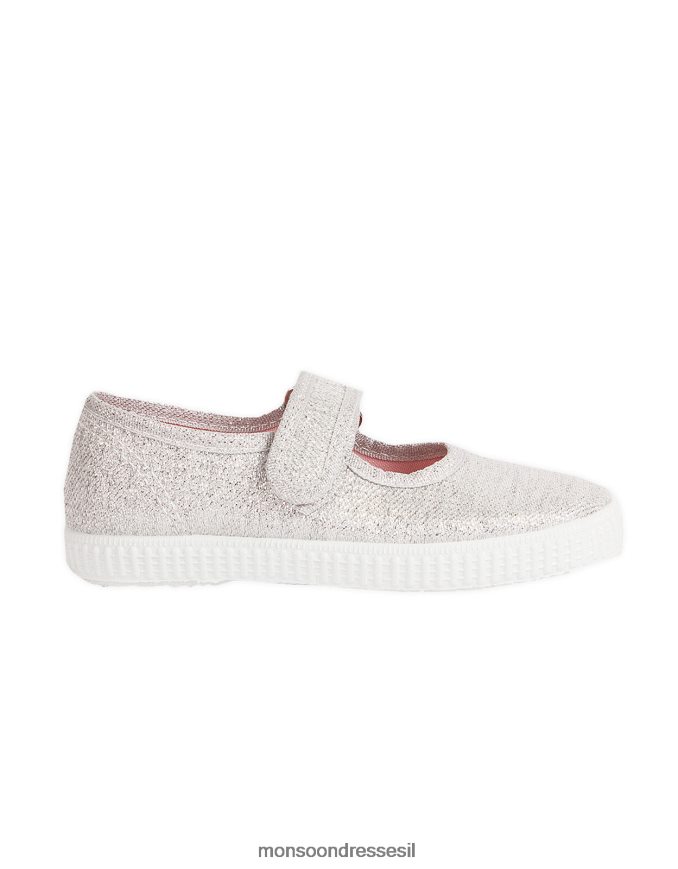 הַנעָלָה Monsoon קנבס המפטון מרתה פלימסולס כסף כסף יְלָדִים HTJ0TZ2810