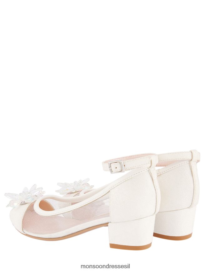 הַנעָלָה Monsoon נעלי עקב שימר קריסטל נסיכות שֶׁנהָב ילדה HTJ0TZ2811