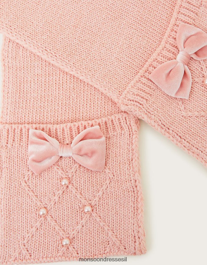 אבזר Monsoon צעיף כפפה פנינה עם פוליאסטר ממוחזר מְעוּדָן יְלָדִים HTJ0TZ2815