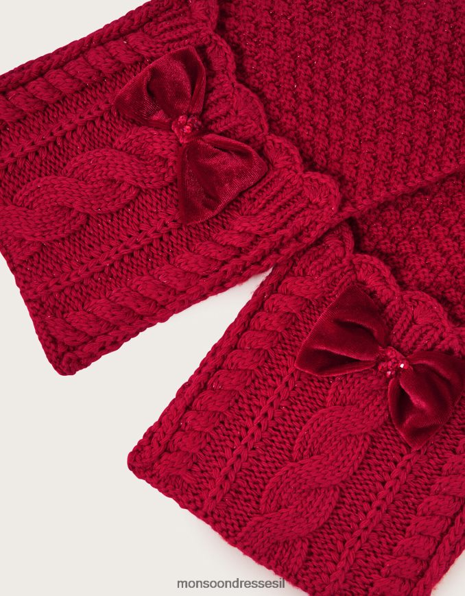 אבזר Monsoon צעיף קשת קטיפה מְעוּדָן יְלָדִים HTJ0TZ2822