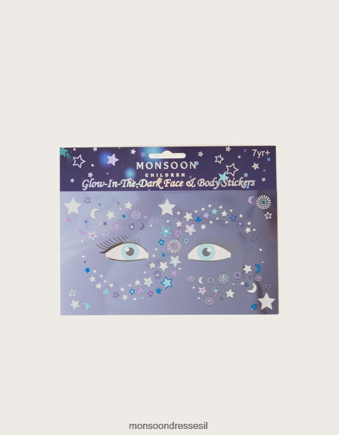 אבזר Monsoon מדבקות פנים וגוף זוהר בחושך מסוגנן יְלָדִים HTJ0TZ2824