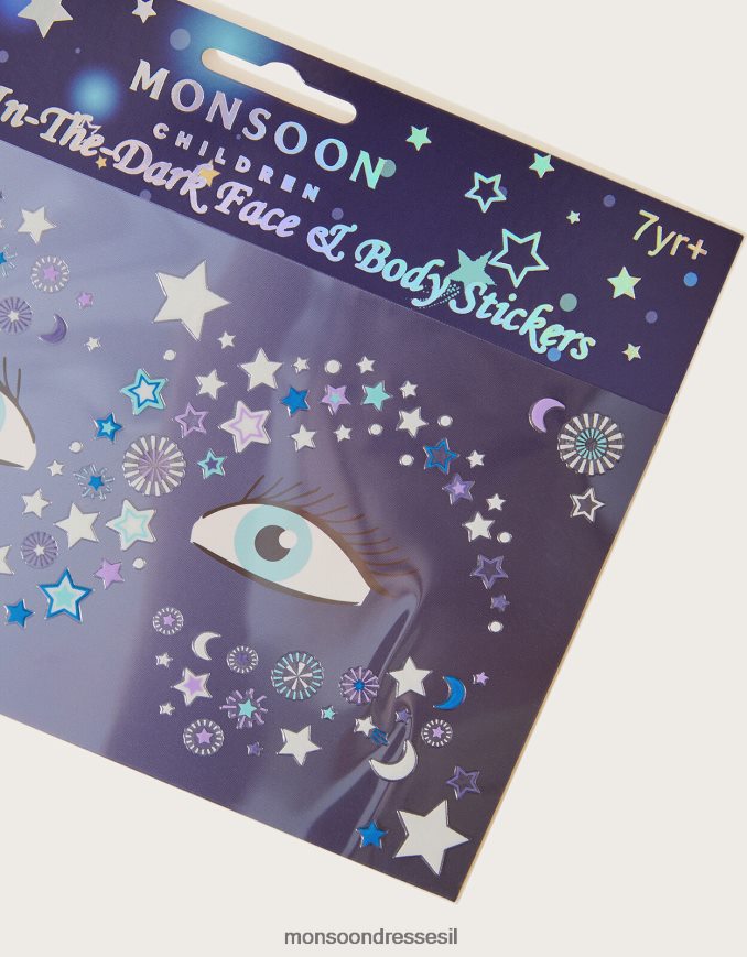 אבזר Monsoon מדבקות פנים וגוף זוהר בחושך מסוגנן יְלָדִים HTJ0TZ2824