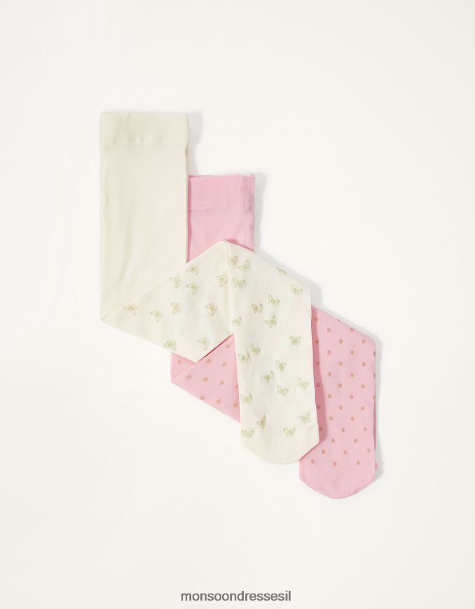 אבזר Monsoon טייץ טוויסט עם הדפס נצנצים לתינוק רַב ילדה HTJ0TZ2850