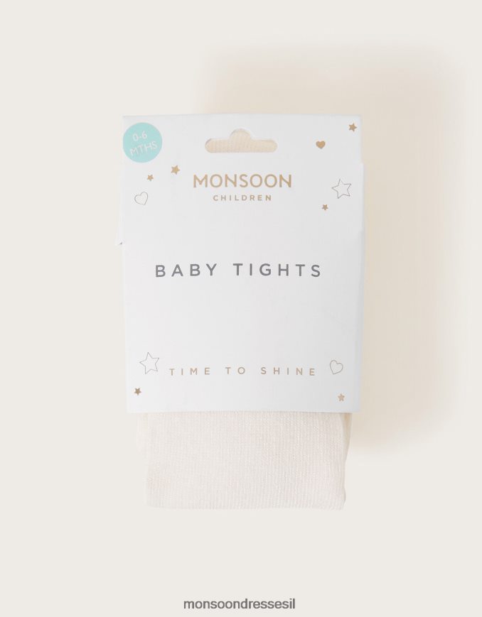 אבזר Monsoon גרביונים חלביים לתינוק שֶׁנהָב ילדה HTJ0TZ2853