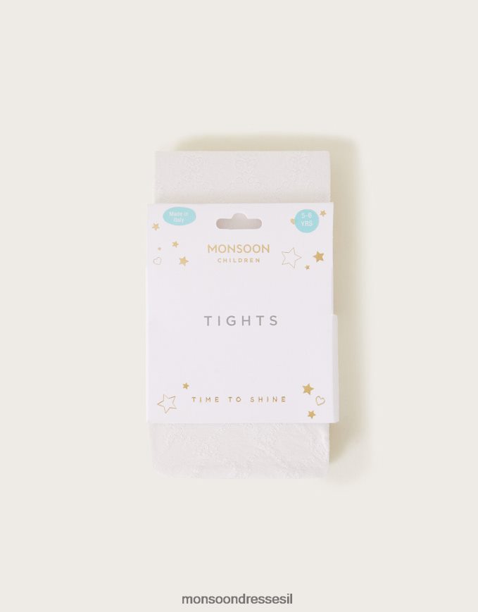 אבזר Monsoon טייץ יהלום קטיפה שֶׁנהָב ילדה HTJ0TZ2856