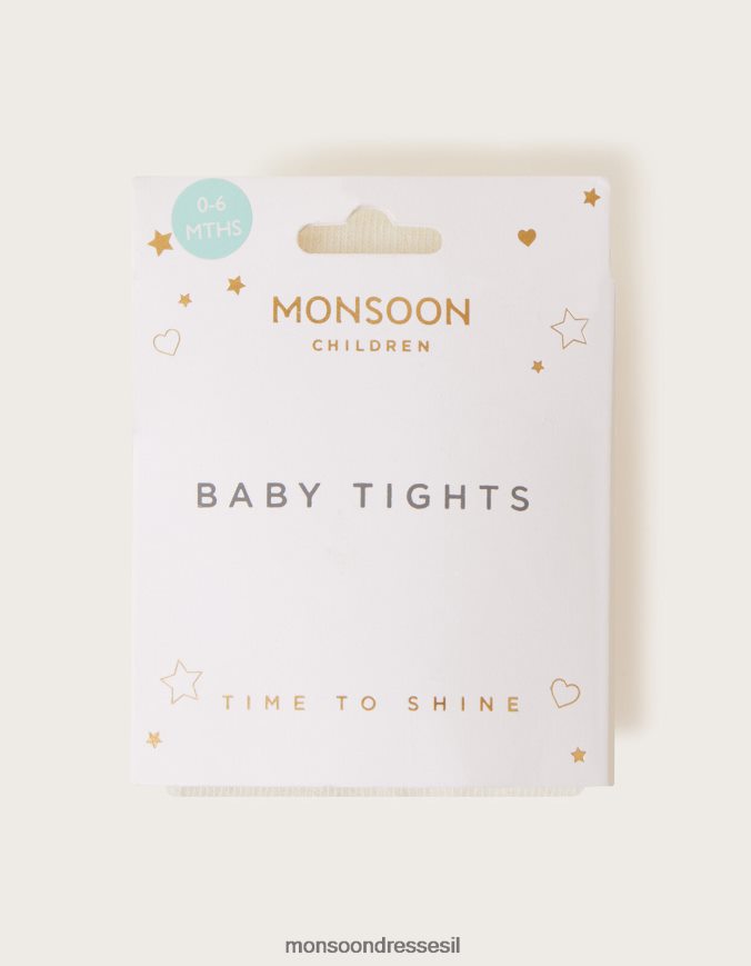 אבזר Monsoon גרביונים חלביים לתינוק שֶׁנהָב ילדה HTJ0TZ2858
