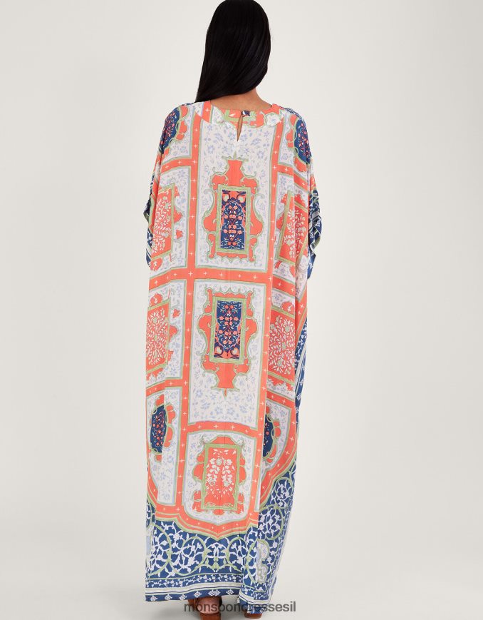 הַלבָּשָׁה Monsoon מאה כוכבים קיץ הודי מקסי קפטן כתום (אלמוגים) נשים HTJ0TZ294