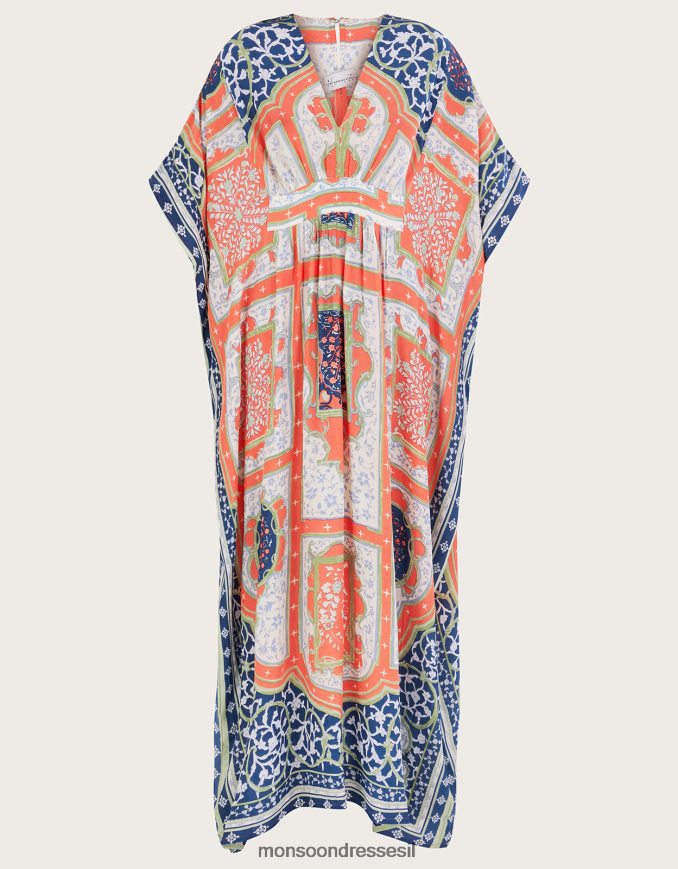 הַלבָּשָׁה Monsoon מאה כוכבים קיץ הודי מקסי קפטן כתום (אלמוגים) נשים HTJ0TZ294