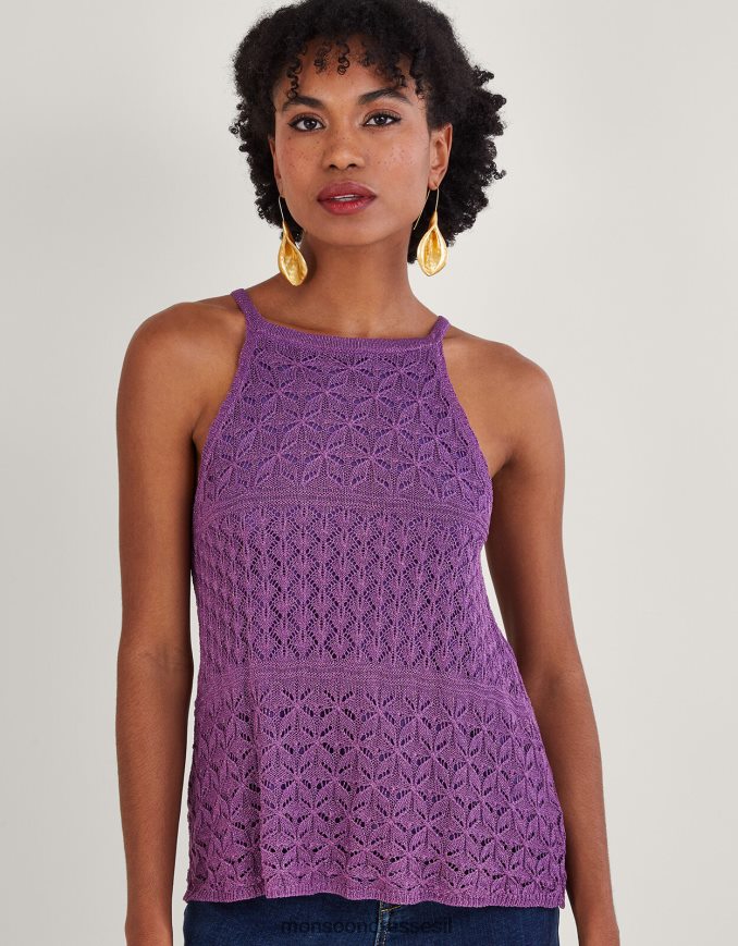 הַלבָּשָׁה Monsoon חולצת פוינטל מתכתית וָרוֹד נשים HTJ0TZ319