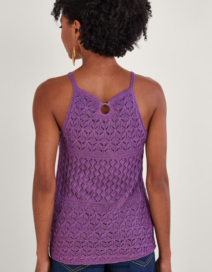 הַלבָּשָׁה Monsoon חולצת פוינטל מתכתית וָרוֹד נשים HTJ0TZ319