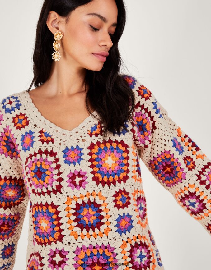 הַלבָּשָׁה Monsoon מגשר סרוגה שֶׁנהָב נשים HTJ0TZ32