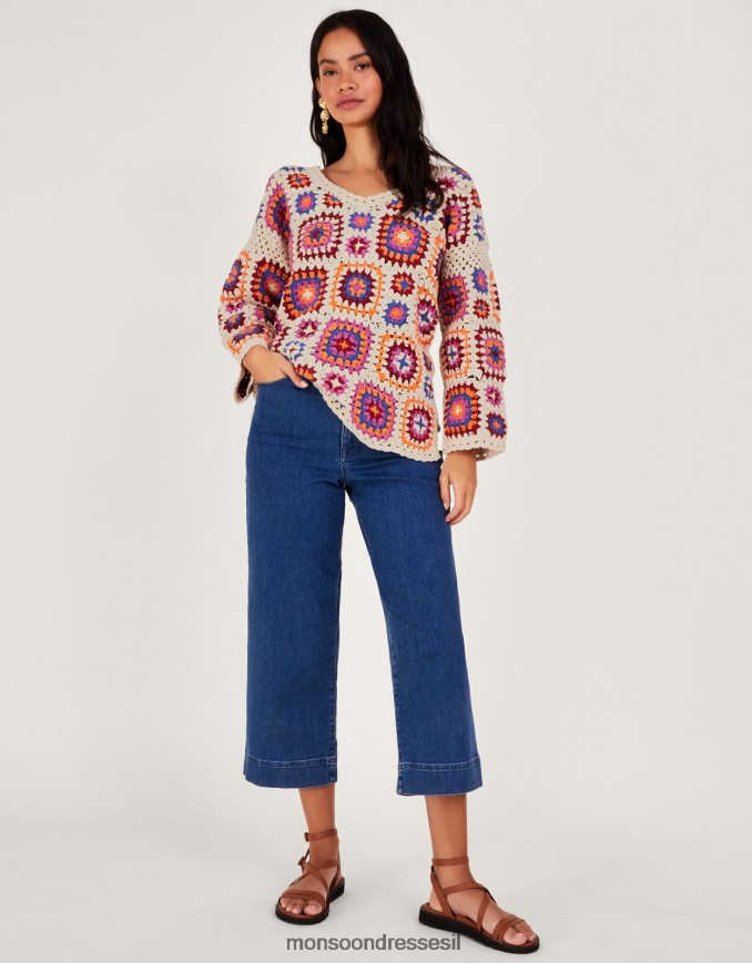 הַלבָּשָׁה Monsoon מגשר סרוגה שֶׁנהָב נשים HTJ0TZ32