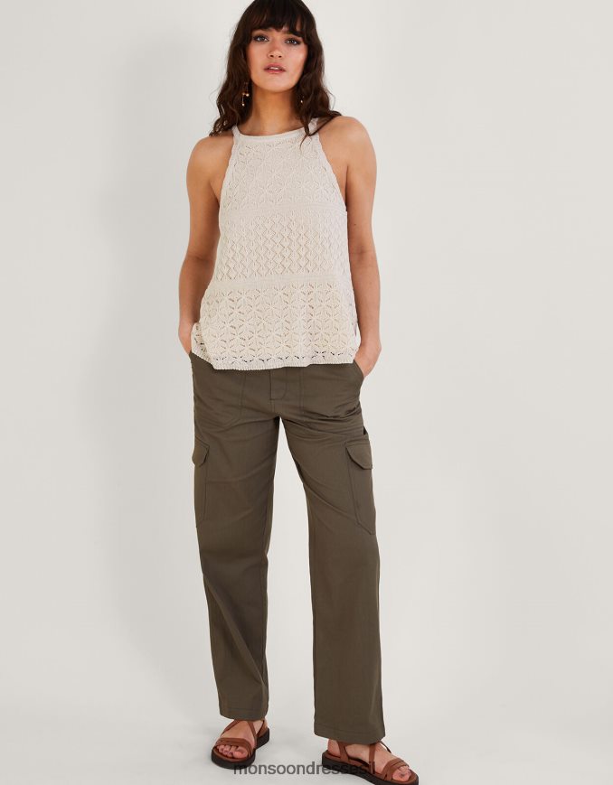 הַלבָּשָׁה Monsoon חולצת פוינטל מתכתית שֶׁנהָב נשים HTJ0TZ334