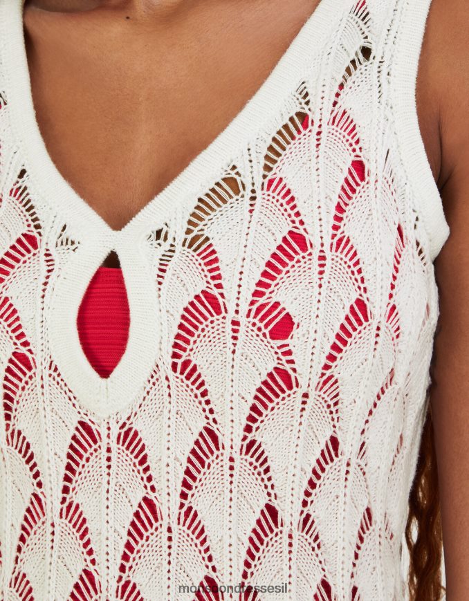 הַלבָּשָׁה Monsoon שמלת מידי חוף פוינטל סטיץ' שֶׁנהָב נשים HTJ0TZ339