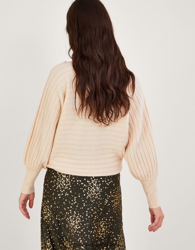 הַלבָּשָׁה Monsoon מגשר צלעות אופקי עם פוליאסטר ממוחזר גמל (שיבולת שועל) נשים HTJ0TZ347