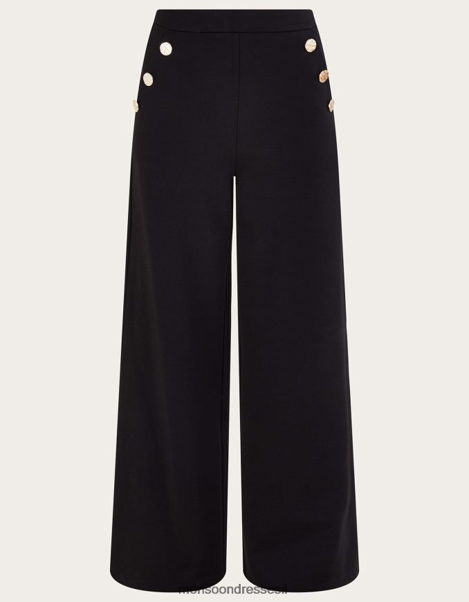 הַלבָּשָׁה Monsoon מכנסי פריה פונטה שָׁחוֹר נשים HTJ0TZ36