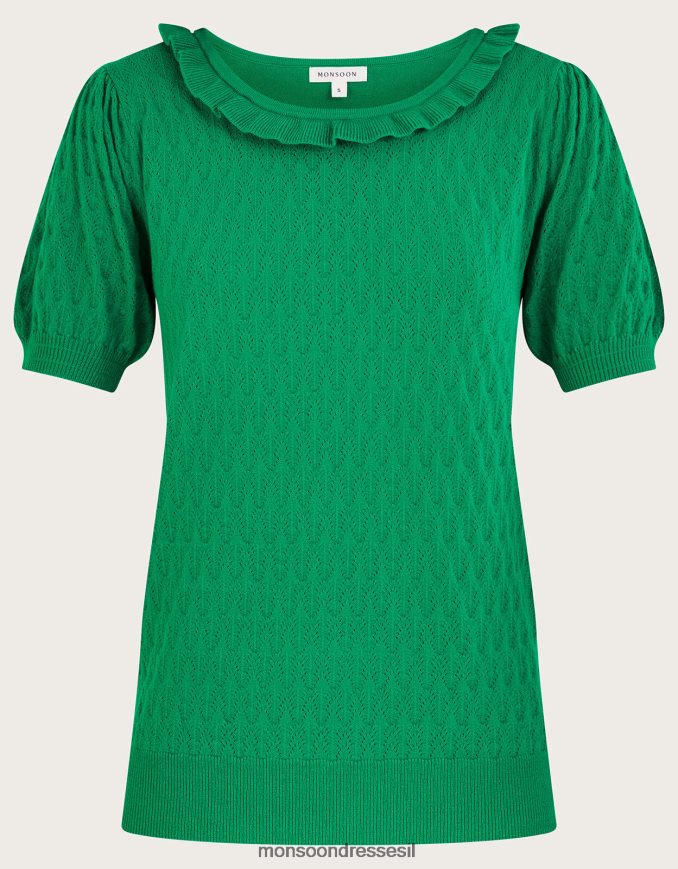 הַלבָּשָׁה Monsoon מגשר עם שרוולים קצרים ירוק נשים HTJ0TZ380