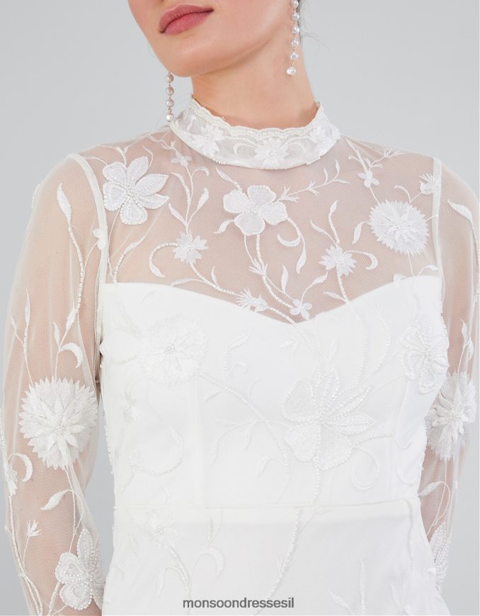 הַלבָּשָׁה Monsoon שמלה קצרה רקומה של קריסטינה שֶׁנהָב נשים HTJ0TZ391