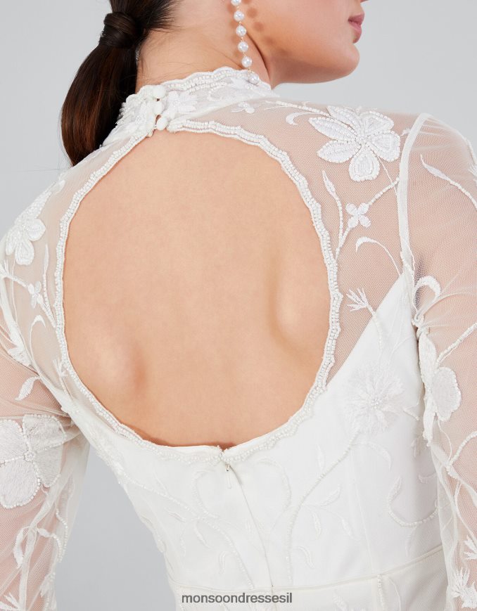 הַלבָּשָׁה Monsoon שמלה קצרה רקומה של קריסטינה שֶׁנהָב נשים HTJ0TZ391