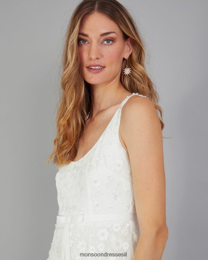 הַלבָּשָׁה Monsoon שמלת כלה רקומה של אמילי שֶׁנהָב נשים HTJ0TZ401