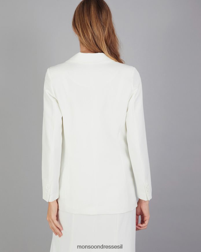 הַלבָּשָׁה Monsoon בלייזר כלה טאילה כפול חזה שֶׁנהָב נשים HTJ0TZ410