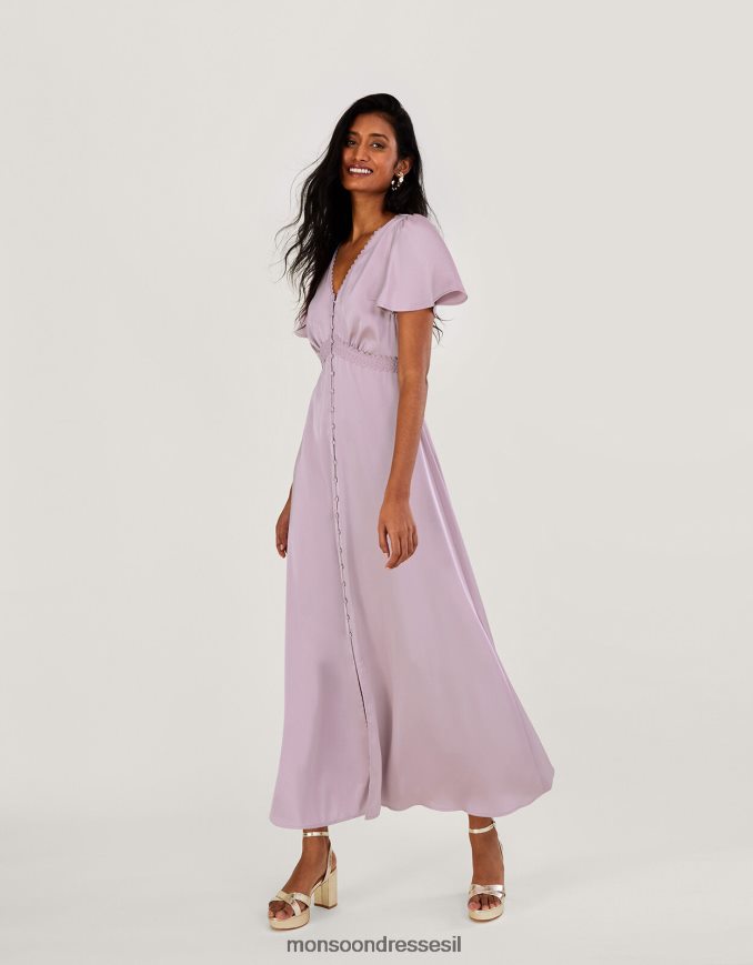 הַלבָּשָׁה Monsoon שמלת מקסי באורך קצר יותר של קיסוס חַרפָּן נשים HTJ0TZ412