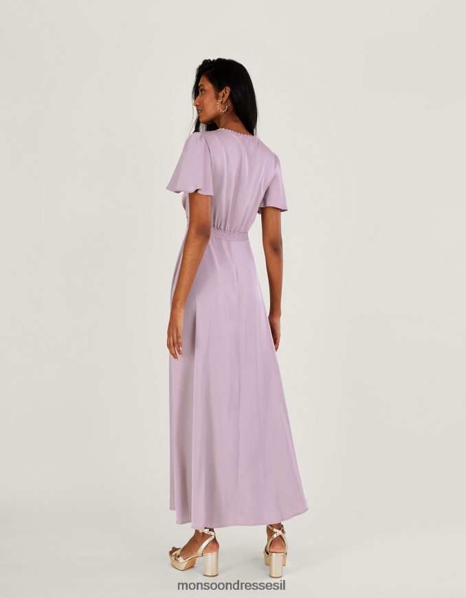 הַלבָּשָׁה Monsoon שמלת מקסי באורך קצר יותר של קיסוס חַרפָּן נשים HTJ0TZ412