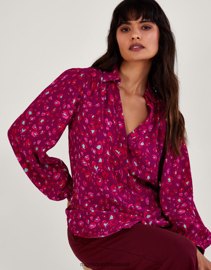 הַלבָּשָׁה Monsoon חולצה בהדפס בעלי חיים של שרה וָרוֹד נשים HTJ0TZ42