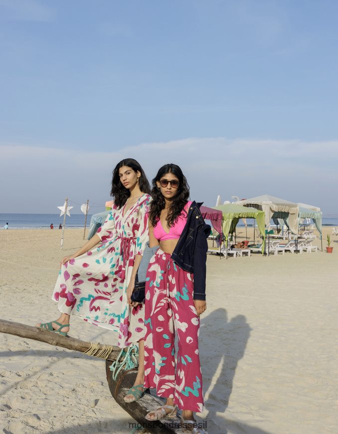 הַלבָּשָׁה Monsoon מעיל ג'ינס עם שרוולים נפוחים של דורה עם כותנה בת קיימא כחול (אינדיגו) נשים HTJ0TZ433