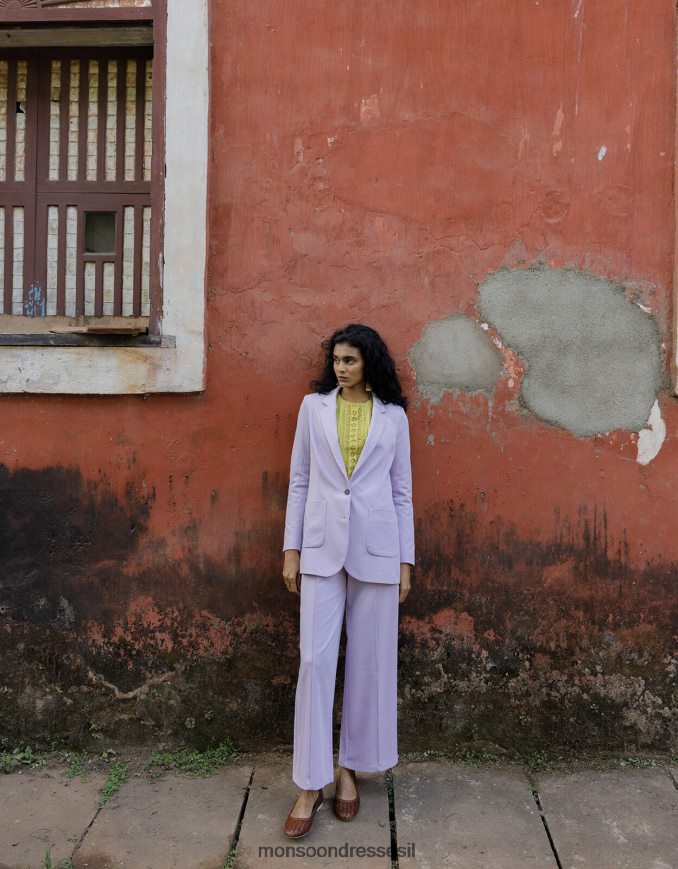 הַלבָּשָׁה Monsoon לורן בלייזר רגיל סגול (לילך) נשים HTJ0TZ442