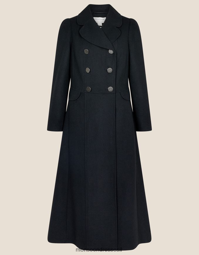 הַלבָּשָׁה Monsoon מעיל חצאית של סמנתה שָׁחוֹר נשים HTJ0TZ446