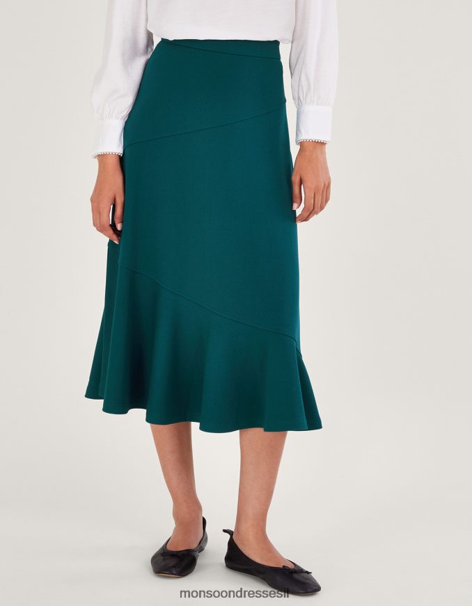 הַלבָּשָׁה Monsoon חצאית פונטה א-קו ירוק נשים HTJ0TZ44