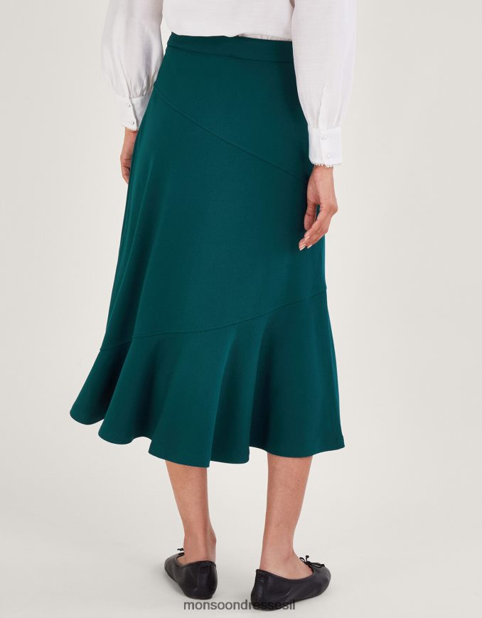 הַלבָּשָׁה Monsoon חצאית פונטה א-קו ירוק נשים HTJ0TZ44