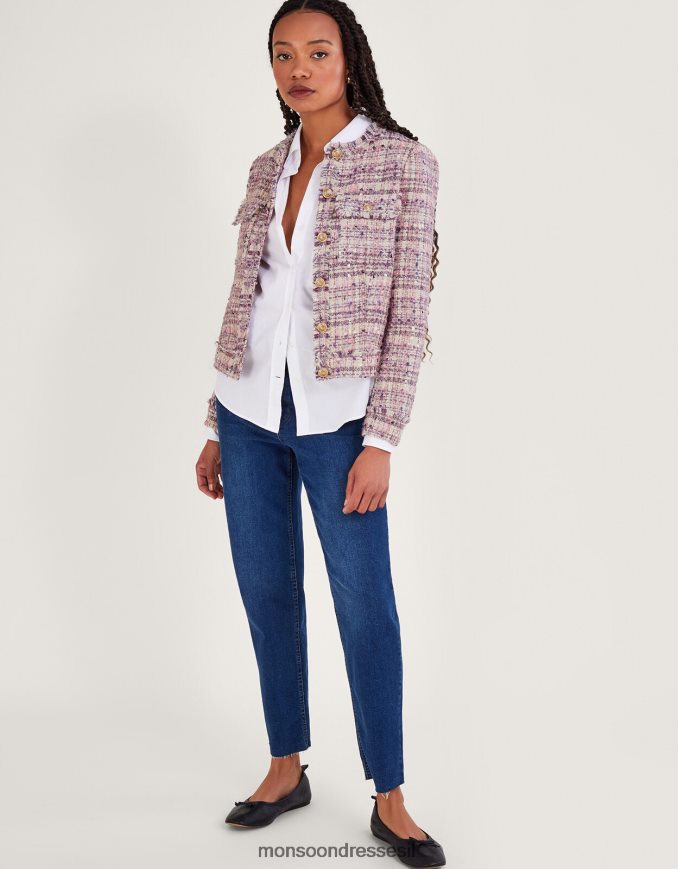 הַלבָּשָׁה Monsoon ז'קט טוויד של טוני וָרוֹד נשים HTJ0TZ456