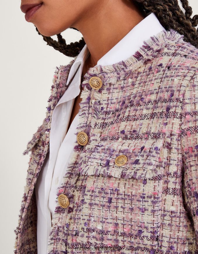 הַלבָּשָׁה Monsoon ז'קט טוויד של טוני וָרוֹד נשים HTJ0TZ456