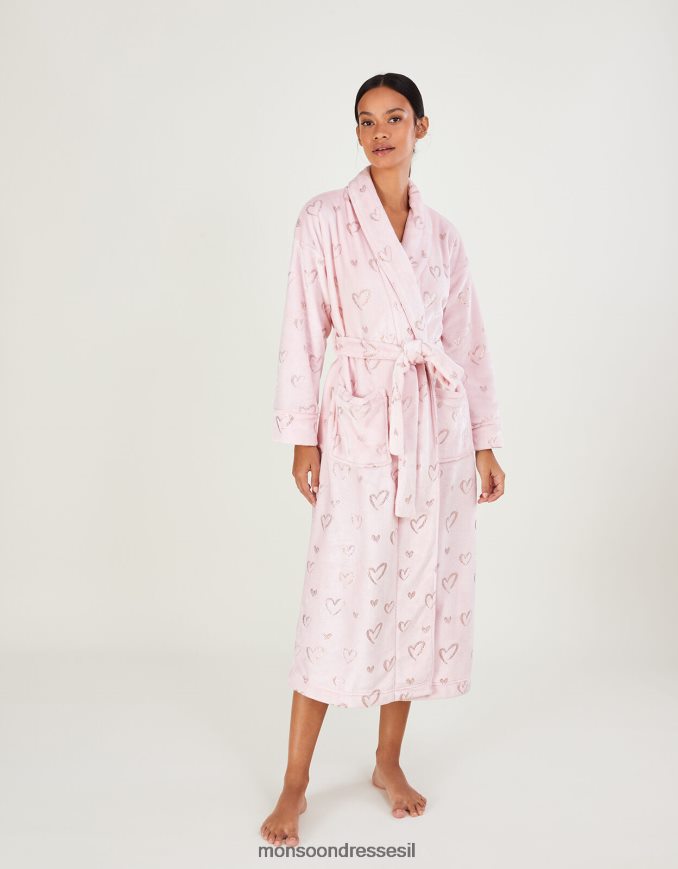 הַלבָּשָׁה Monsoon חלוק חלוק לב וָרוֹד נשים HTJ0TZ466