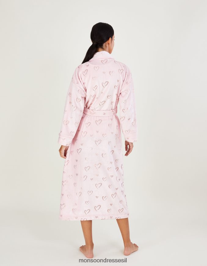 הַלבָּשָׁה Monsoon חלוק חלוק לב וָרוֹד נשים HTJ0TZ466