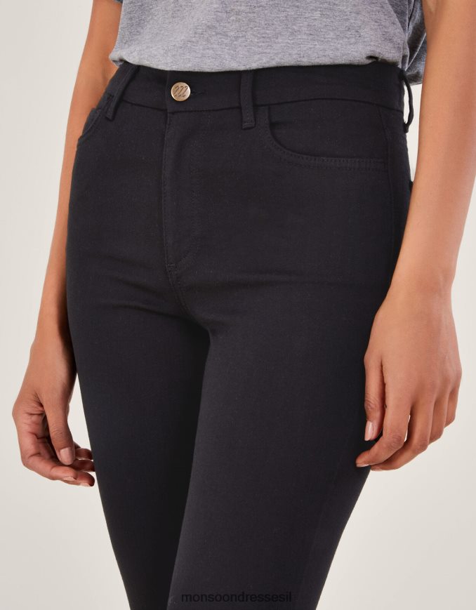 הַלבָּשָׁה Monsoon ג'ינס סקיני שָׁחוֹר נשים HTJ0TZ508