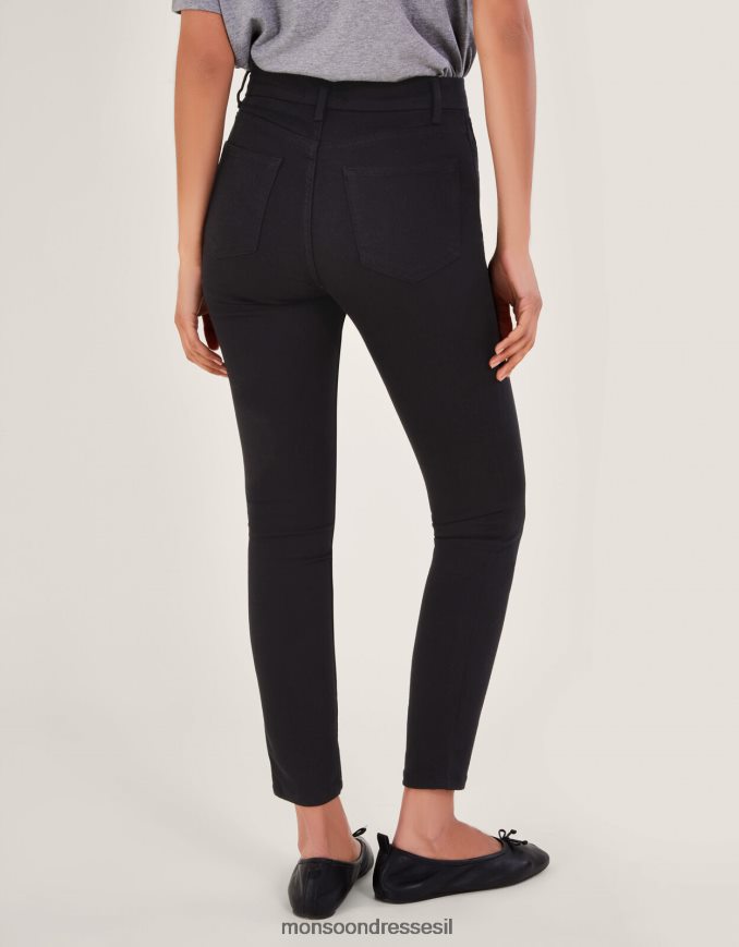 הַלבָּשָׁה Monsoon ג'ינס סקיני שָׁחוֹר נשים HTJ0TZ508