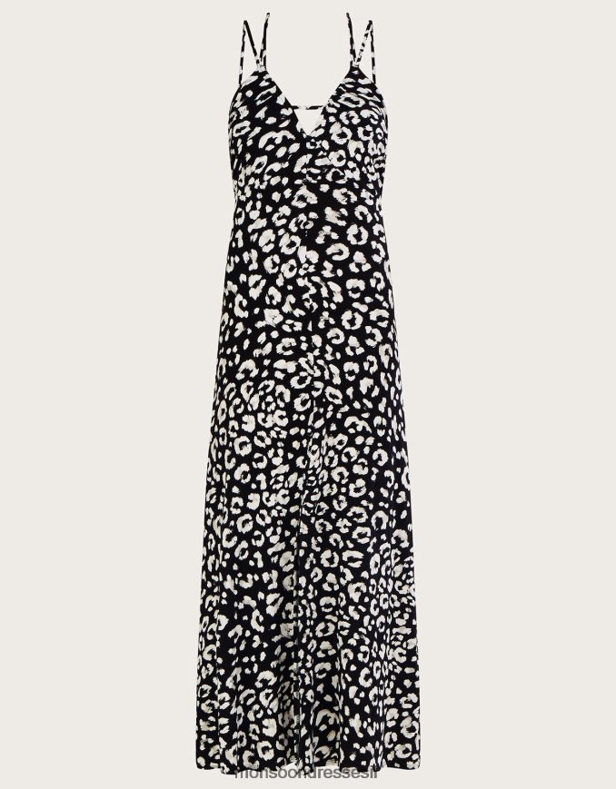 הַלבָּשָׁה Monsoon שמלת מקסי עם הדפס בעלי חיים עם רצועות רַב נשים HTJ0TZ510