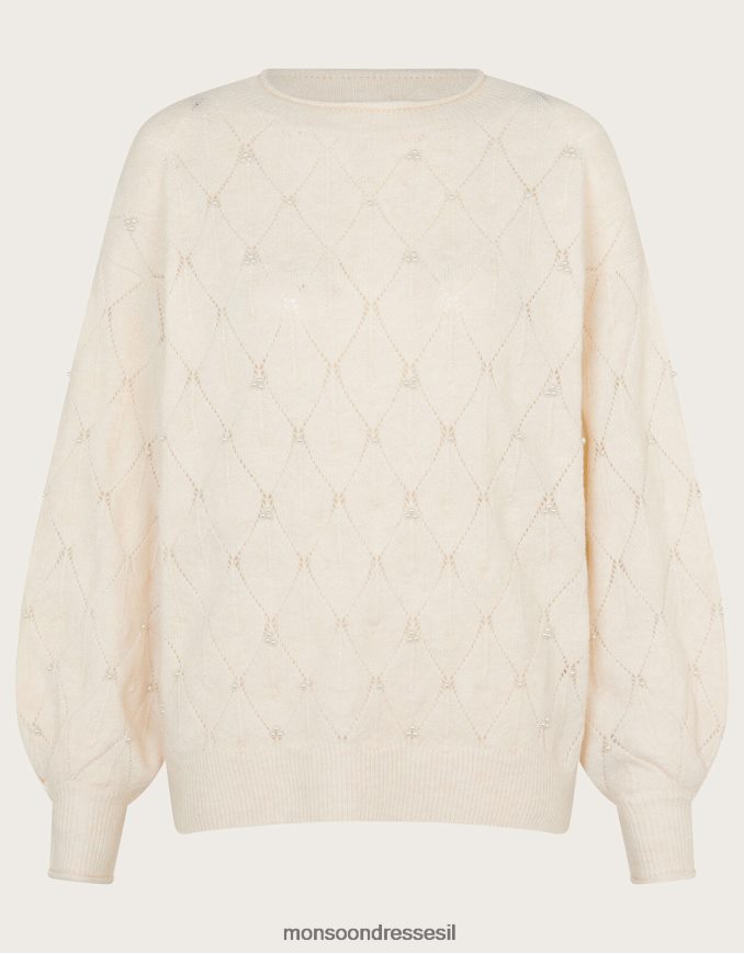 הַלבָּשָׁה Monsoon מגשר פרט פנינים שֶׁנהָב נשים HTJ0TZ51