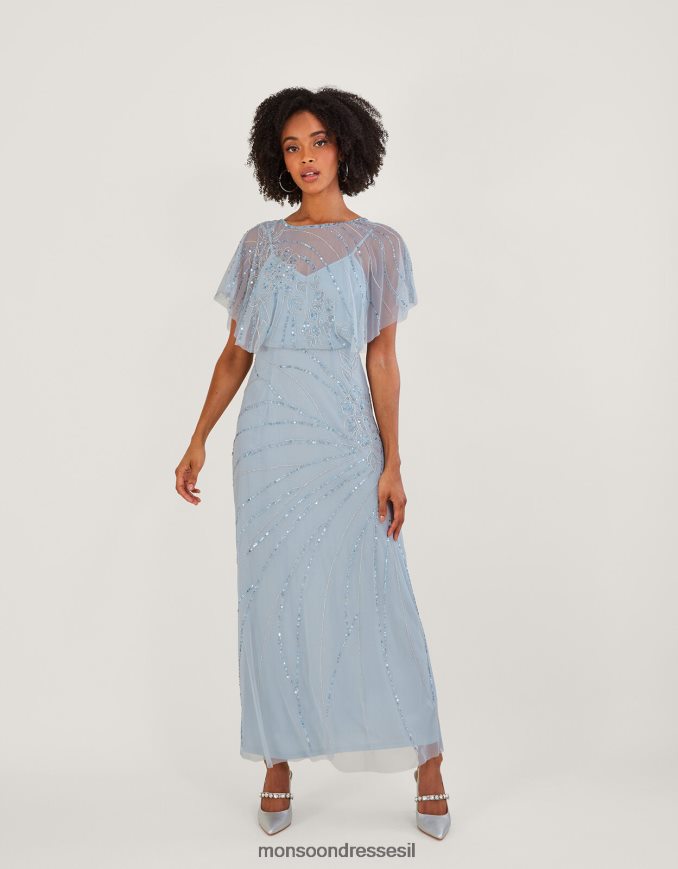 הַלבָּשָׁה Monsoon שמלת מקסי באורך קצר יותר של סיינה ענן נשים HTJ0TZ533