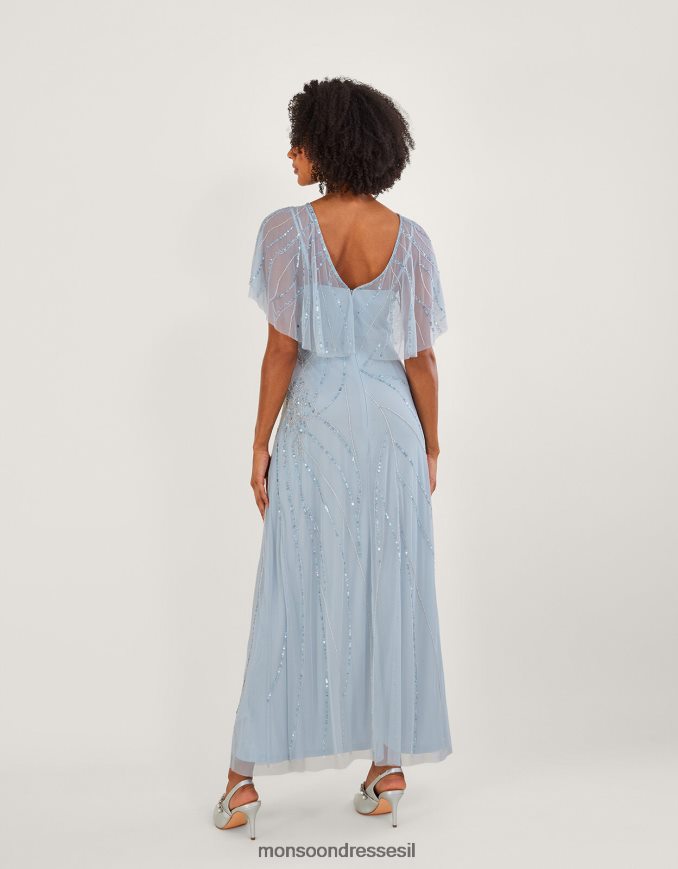 הַלבָּשָׁה Monsoon שמלת מקסי באורך קצר יותר של סיינה ענן נשים HTJ0TZ533