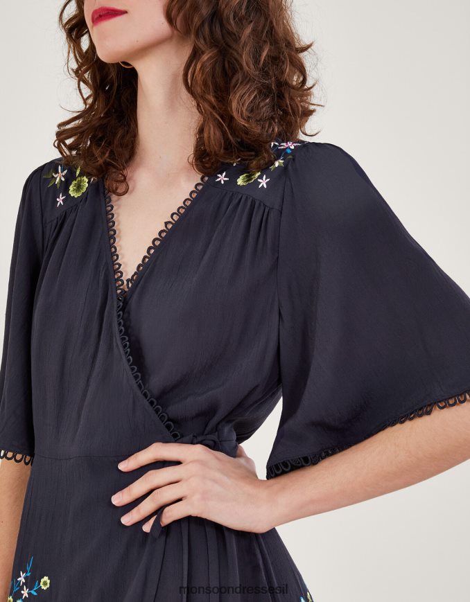 הַלבָּשָׁה Monsoon שמלת מעטפת אולייה כחול (צי) נשים HTJ0TZ590