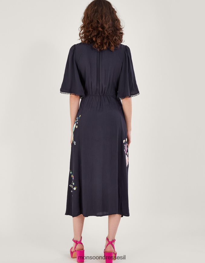 הַלבָּשָׁה Monsoon שמלת מעטפת אולייה כחול (צי) נשים HTJ0TZ590