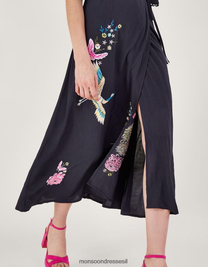 הַלבָּשָׁה Monsoon שמלת מעטפת אולייה כחול (צי) נשים HTJ0TZ590