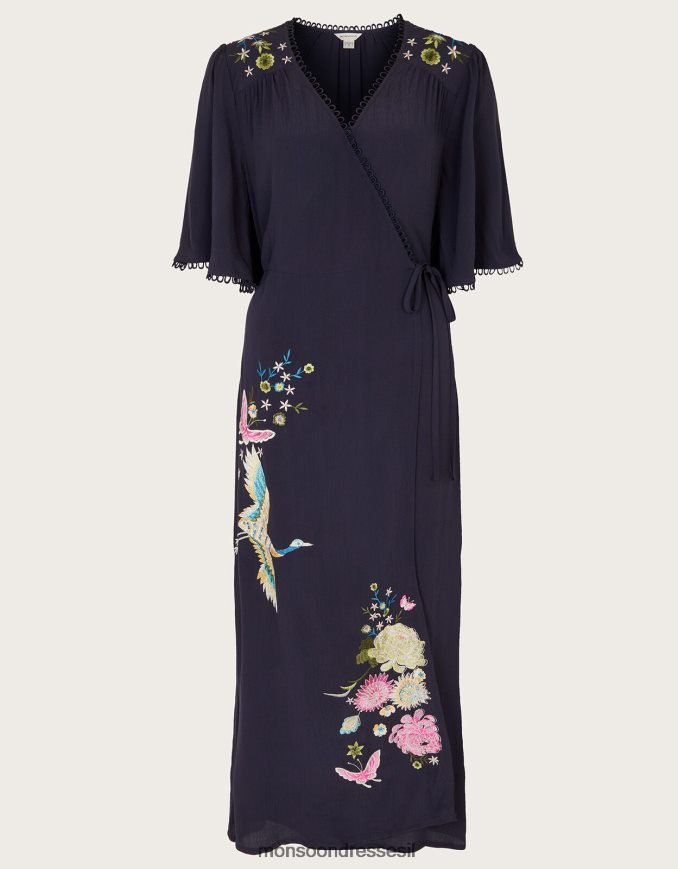 הַלבָּשָׁה Monsoon שמלת מעטפת אולייה כחול (צי) נשים HTJ0TZ590