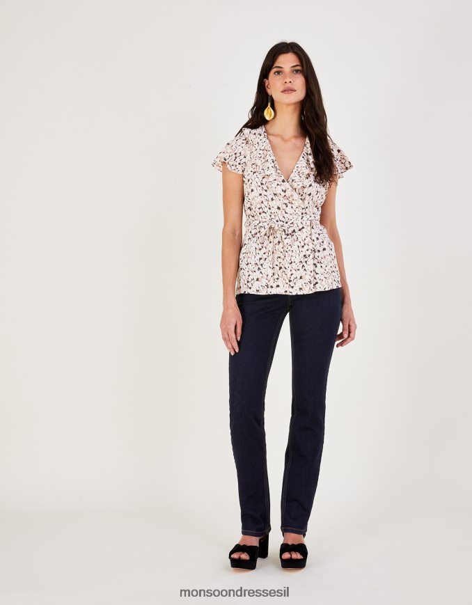 הַלבָּשָׁה Monsoon ג'ינס ג'ינס ישר בלה עם כותנה בת קיימא כחול (אינדיגו) נשים HTJ0TZ618