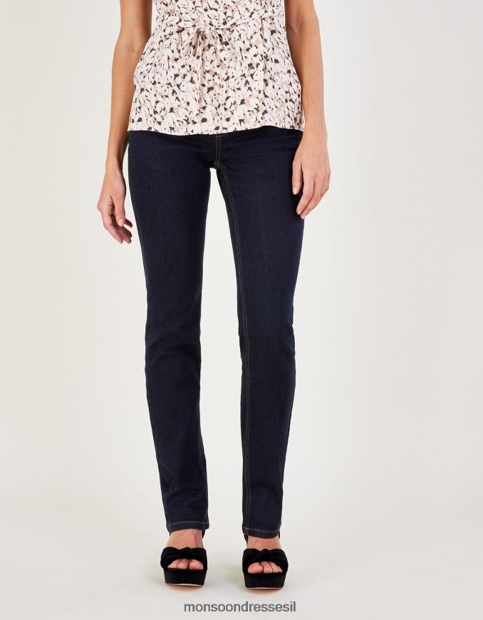 הַלבָּשָׁה Monsoon ג'ינס ג'ינס ישר בלה עם כותנה בת קיימא כחול (אינדיגו) נשים HTJ0TZ618